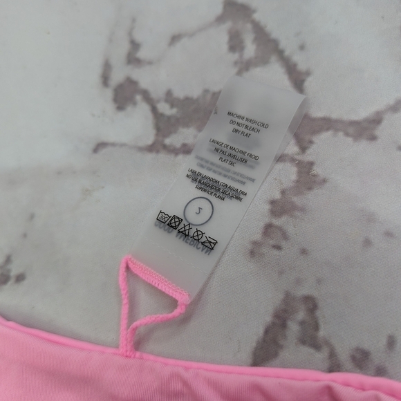 Good American Swim Bottom Women Sugar Pink Bikini High Rise Suit - Picture 5 of 8